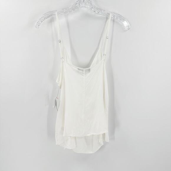 NWT Lulus White Adjustable Strap V-Neck Side Tie Wrap Cami Top Size Large - Picture 2 of 11